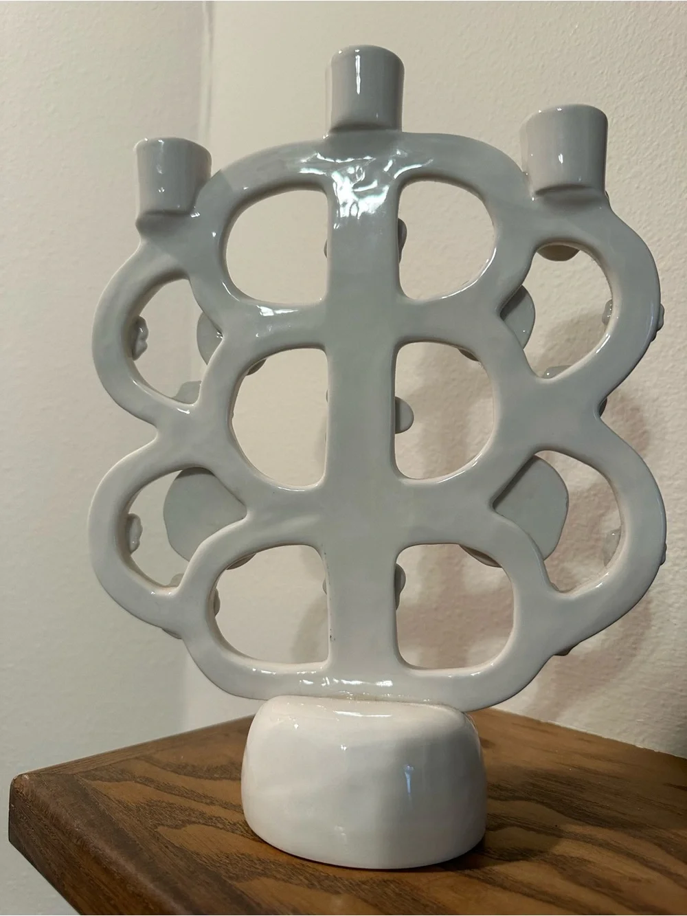 Francesca Kaye for Anthropologie Stoneware Candelabra